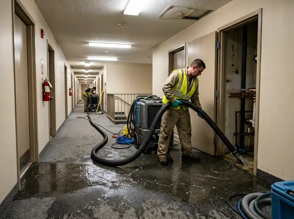 multi-unit-apartment-hallway-f-005 — frequently asked questions, Emergency Burst Pipe Water Extraction & Removal in La Grang…